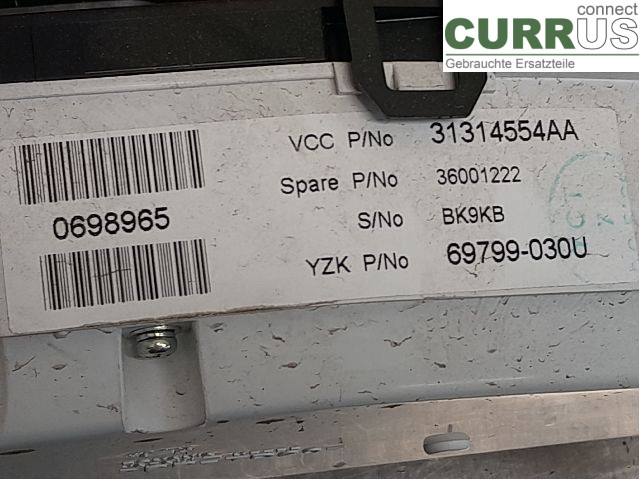 VOLVO V70      08-13 Instrumentkam 36001887 B5254T11