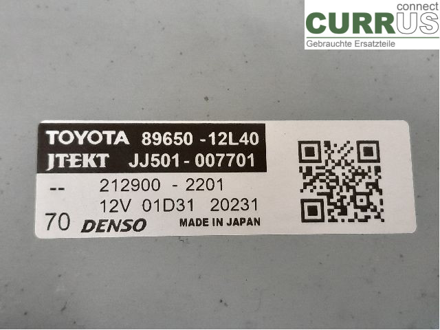 TOYOTA COROLLA 19- Power steering pump (electric) 89650-12L70 2ZR-FXE