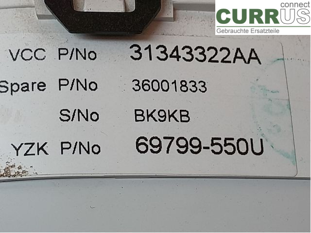 VOLVO V70      08-13 Bloc instruments / combiné 36001833 B4164T2