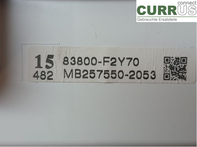 TOYOTA COROLLA 19- Instrument cluster / comb 83800-F2Y70 2ZR-FXE