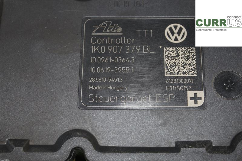VW TOURAN 10-15 ABS Hydraulic unit 1K0614517DP 1.4 TSI
