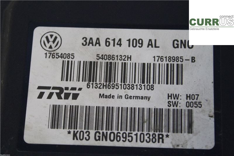 VW PASSAT  11-14 ABS-Hydraulikeinheit 3AA614109AL 2,0 TDI
