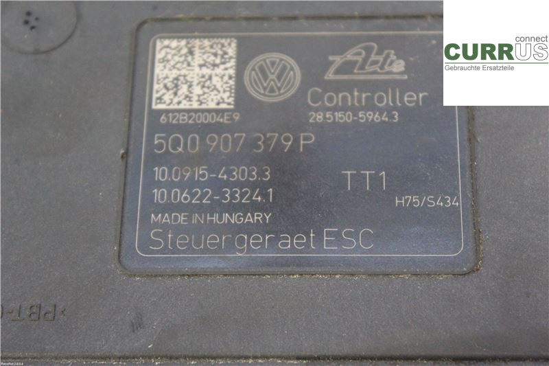 VW GOLF / E-GOLF VII   13-20 ABS Hydraulic unit 3Q0614517N 1.2 TSI