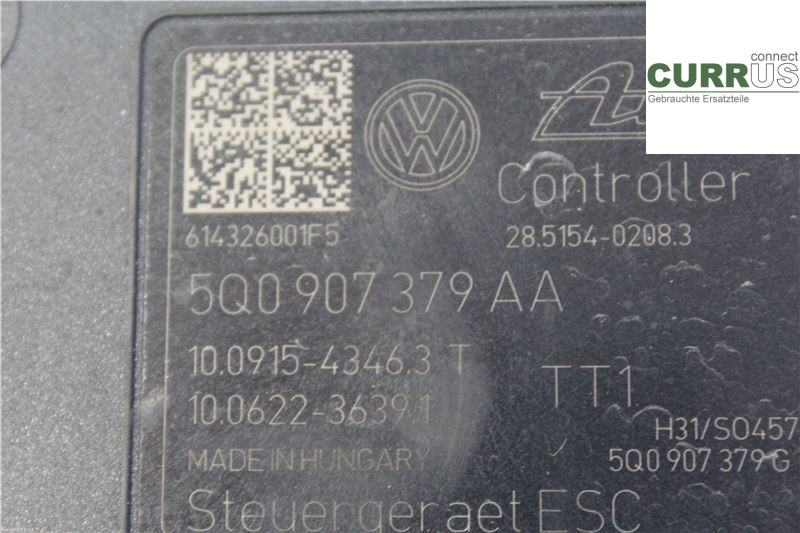 VW GOLF / E-GOLF VII   13-20 ABS Hydraulic unit 5Q0614517T 1,6 TDI