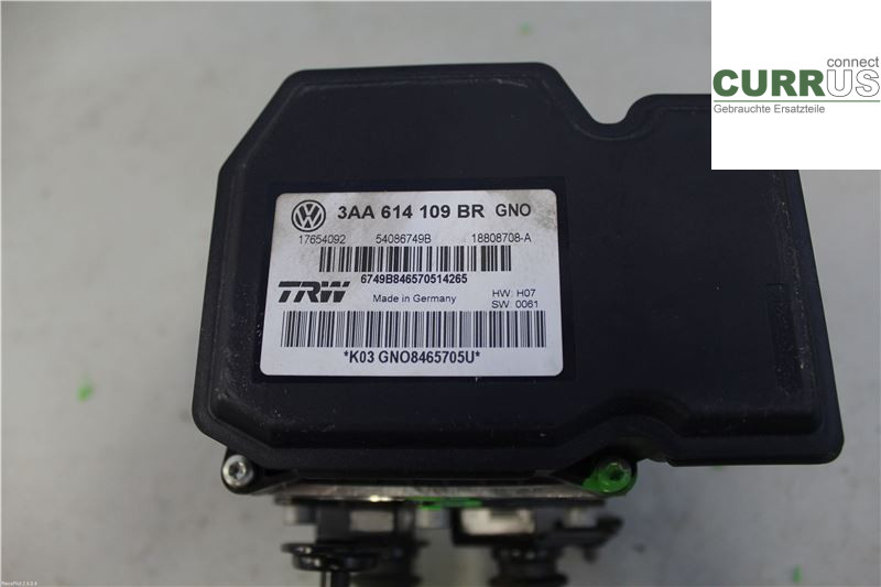 VW PASSAT  11-14 ABS Hydraulic unit 3AA614109BR 2,0 TDI