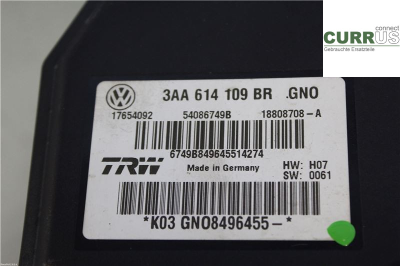 VW PASSAT  11-14 ABS Hydraulic unit 3AA614109BR 2,0 TDI