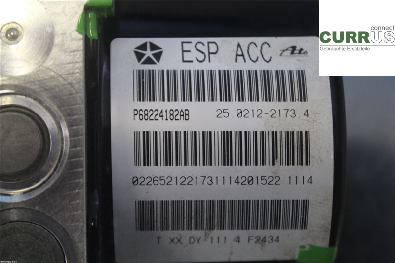 CHR CHARGER ABS Hydraulic unit P68221182AB 6.4 HEMI V8