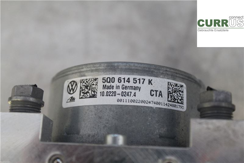 VW GOLF / E-GOLF VII   13-20 Unité hydraulique ABS 5Q0614517K 1,2 TSI