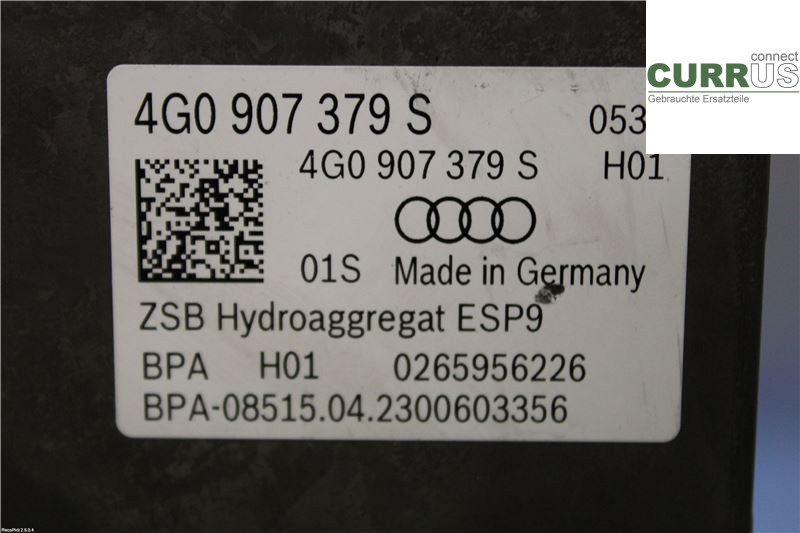 AUDI A6/S6 4G   11-18 ABS-Hydraulikeinheit 4G0614517AK 2,0 TDI