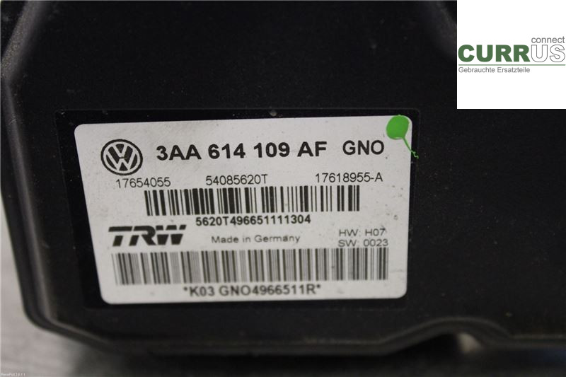 VW PASSAT  11-14 ABS-Hydraulikeinheit 3AA614109AF 2.0 TDI