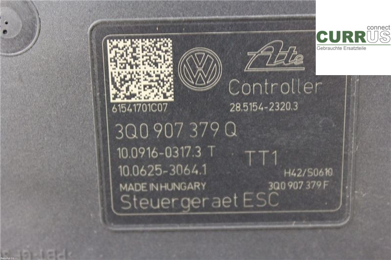 VW GOLF / E-GOLF VII   13-20 ABS hydraulisk enhet 3Q0614517Q 1,2 TSI