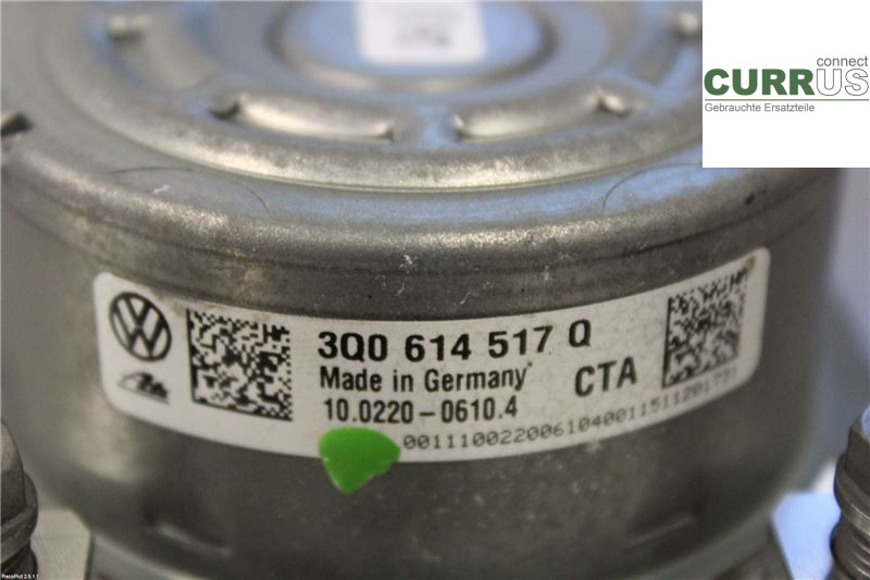 VW GOLF / E-GOLF VII   13-20 ABS hydraulisk enhet 3Q0614517Q 1,2 TSI