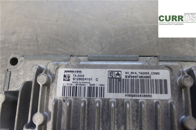 PEUGEOT 307     05-08 Styreenhedens gearkasse 2529 Z9 2,0