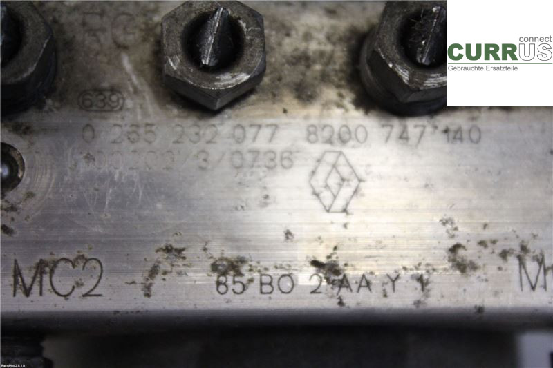 RENAULT CLIO III  09-12 ABS Hydraulic unit  1,2 TCE
