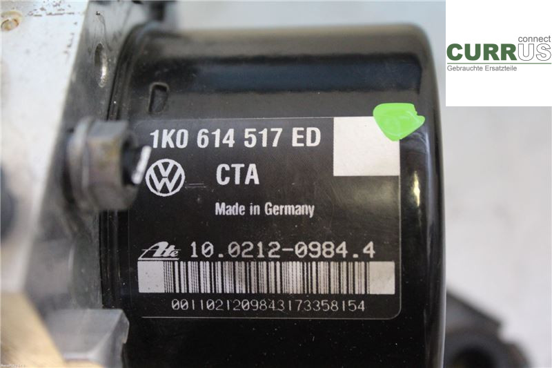 VW CADDY  11-15 ABS Hydraulic unit 1K0614517ED 1,6 TDI