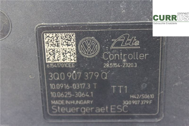 AUDI A3/S3 8V  13-20 Hydrauliczna jednostka ABS 3Q0614517Q 1,4 TCNG