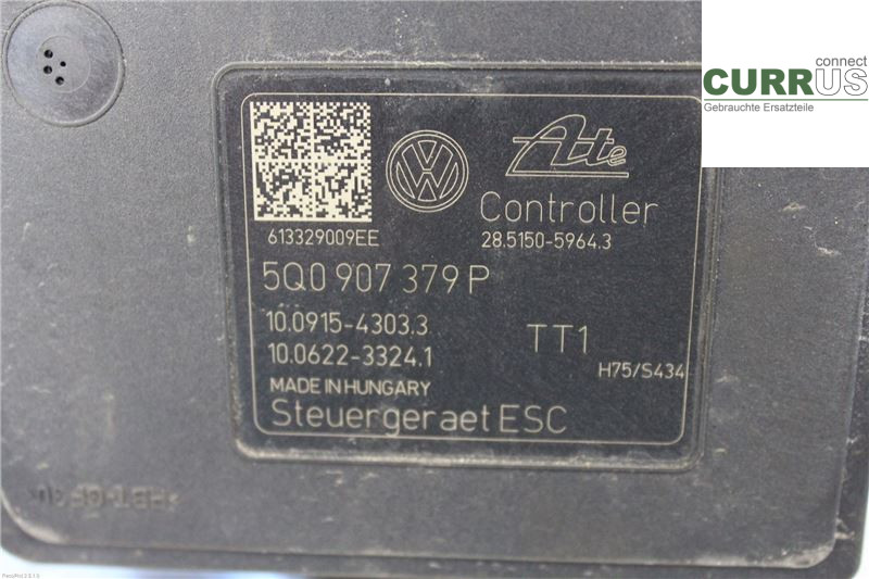 VW GOLF / E-GOLF VII   13-20 Hydrauliczna jednostka ABS 5Q0614517N 1,2 TSI
