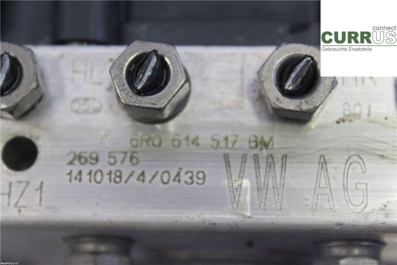 SKODA FABIA         07-14 Unité hydraulique ABS 6R0614517L 1,2 TSI