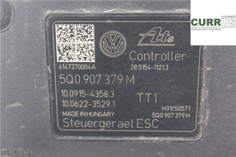 VW GOLF / E-GOLF VII   13-20 ABS Hydraulic unit 5Q0914517L 1,2 TSI