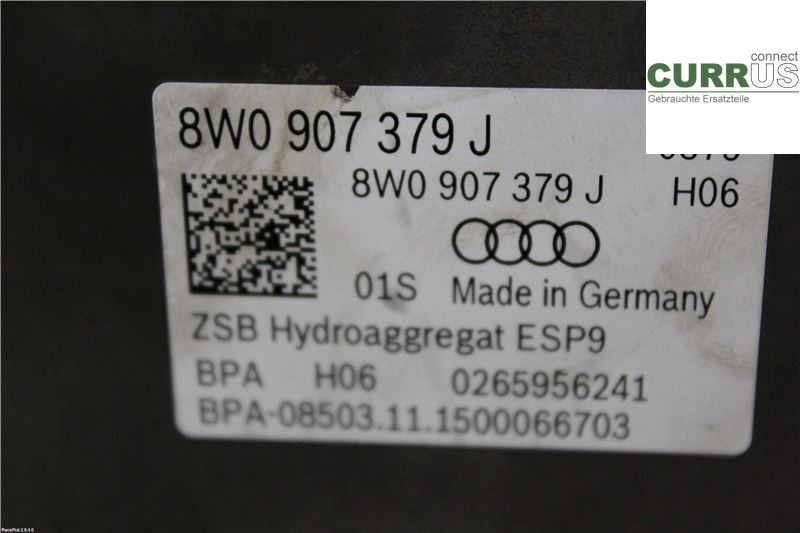 AUDI A4/S4  B9 16-19 ABS Hydraulic unit 8W0614517G 2,0 TDI