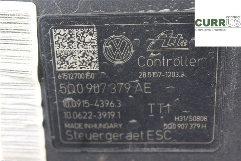 AUDI A3/S3 8V  13-20 Hydrauliczna jednostka ABS 5Q0614517AK 1,4 TSI