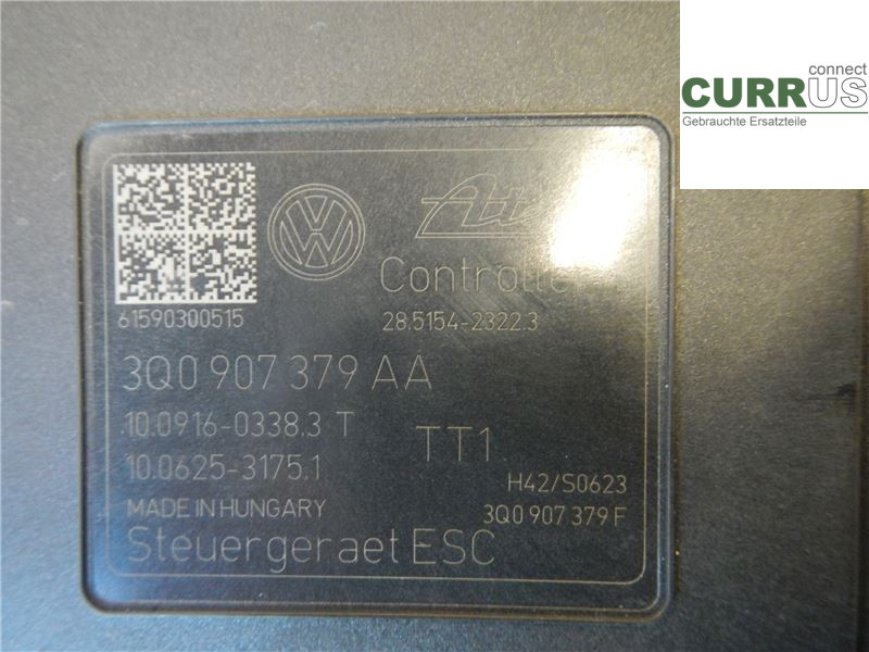 AUDI A3/S3 8V  13-20 Hydrauliczna jednostka ABS 3Q0614517AA 1.6 TDI