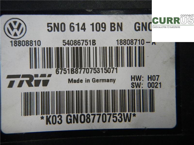 VW TIGUAN 07-16 ABS Hydraulic unit 5N0614109BN 2,0 TDI
