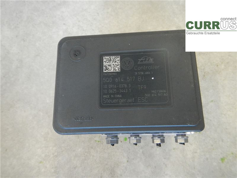 VW GOLF / E-GOLF VII   13-20 Unité hydraulique ABS 5Q0614517BJ 1,4 TSI