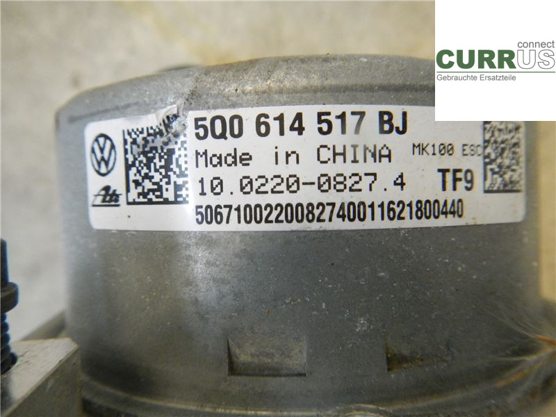 VW GOLF / E-GOLF VII   13-20 Unité hydraulique ABS 5Q0614517BJ 1,2 TSI