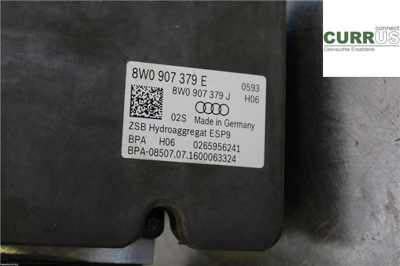 AUDI A4/S4  B9 16-19 ABS-Hydraulikeinheit 8W0614517H 2,0 TDI