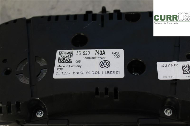 VW GOLF / E-GOLF VII   13-20 Instrumentkam 5G1920740A 1,2