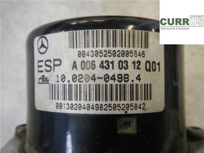 MB C (203)       00-07 ABS hydraulisk enhed  220 CDI
