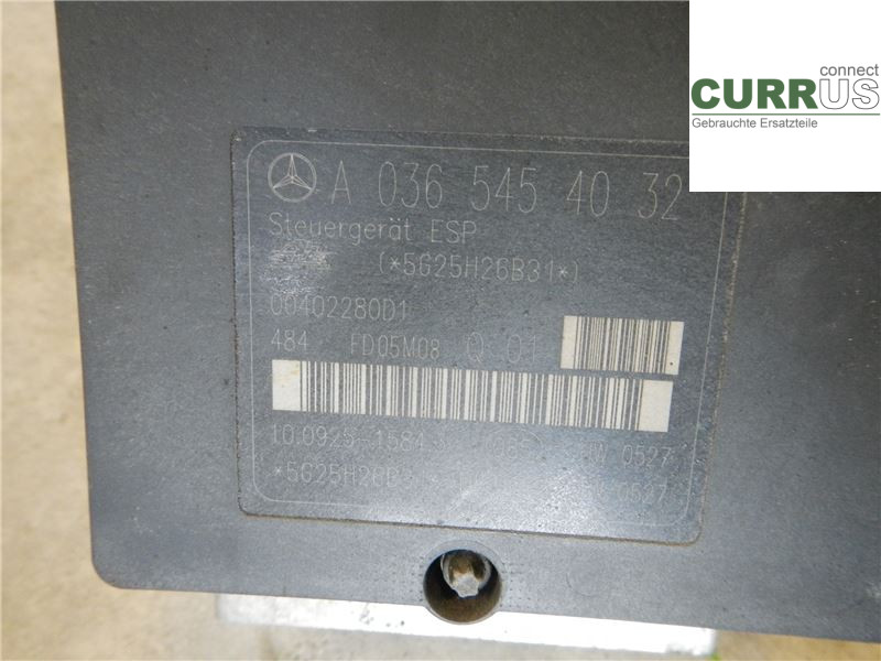 MB C (203)       00-07 ABS hydraulisk enhed  220 CDI