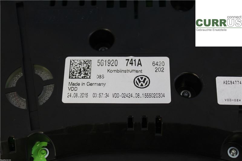VW GOLF / E-GOLF VII   13-20 Instrument cluster / comb 5G1920741A 1,6 TDI