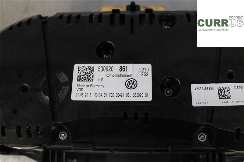 VW GOLF / E-GOLF VII   13-20 Instrumentkam 5G0920861 1,4 TSI