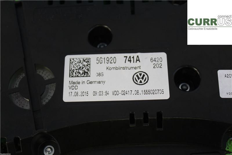 VW GOLF / E-GOLF VII   13-20 Instrument cluster / comb 5G1920741A 2,0 TDI