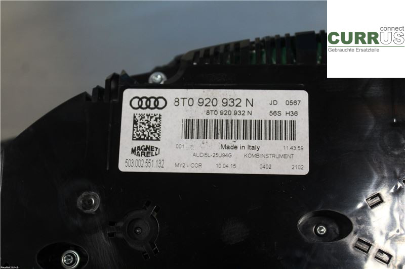 AUDI A5  07-16 Bloc instruments / combiné 8T0920932N 2,0 TDI