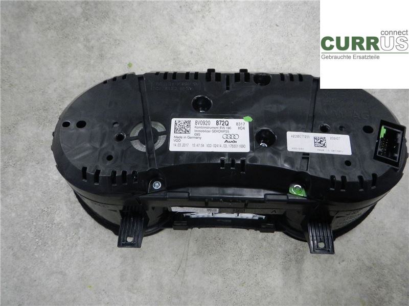 AUDI A3/S3 8V  13-20 Instrument cluster / comb 8V0920872Q 1,0 TFSI
