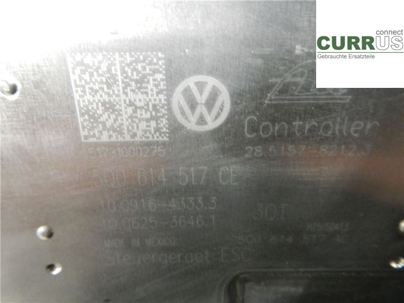 AUDI A3/S3 8V  13-20 ABS-Hydraulikeinheit 3Q0614517CE 1,0 TFSI