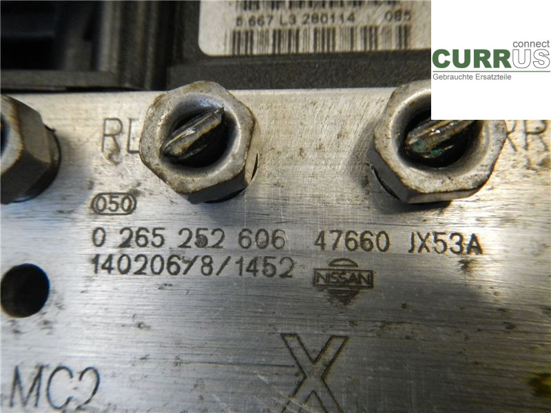 NISSAN NV200 / NV200 COMBI ABS hydraulisk enhet 47660JX56A 1.5 DCI