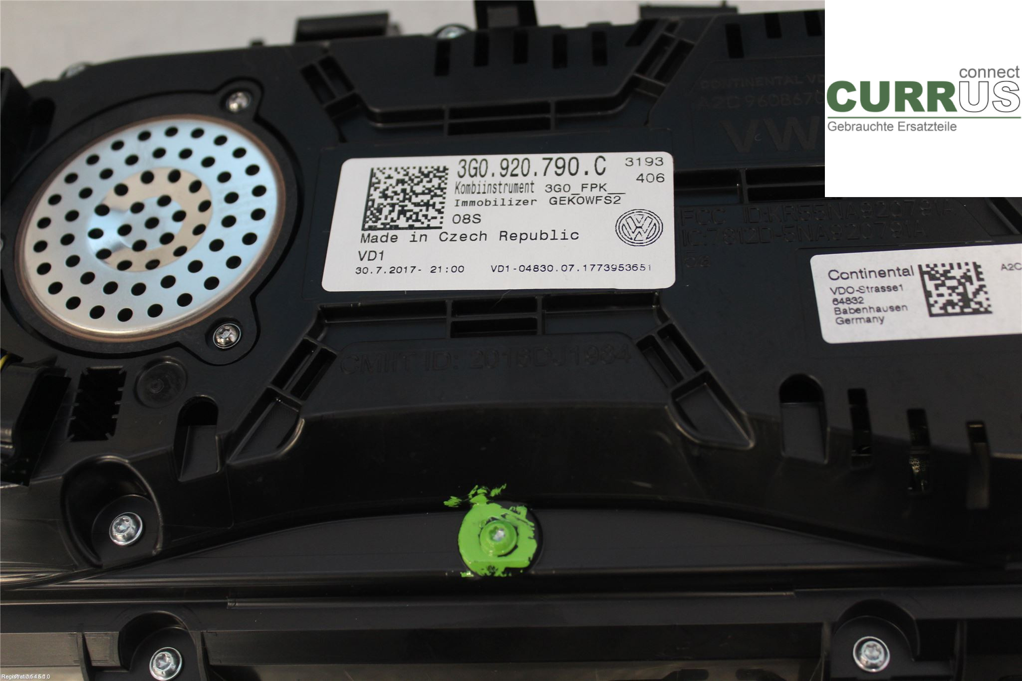 VW PASSAT  15-19 Instrument cluster / comb 3G0920791C 2,0 TDI