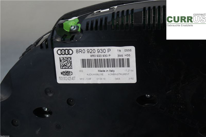 AUDI Q5     09-16 Instrumentenkombination 8R0920930P 2,0 TDI