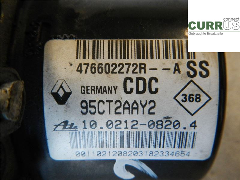 RENAULT SCÉNIC III/GRAND 09-16 Unité hydraulique ABS 476608933R K4M