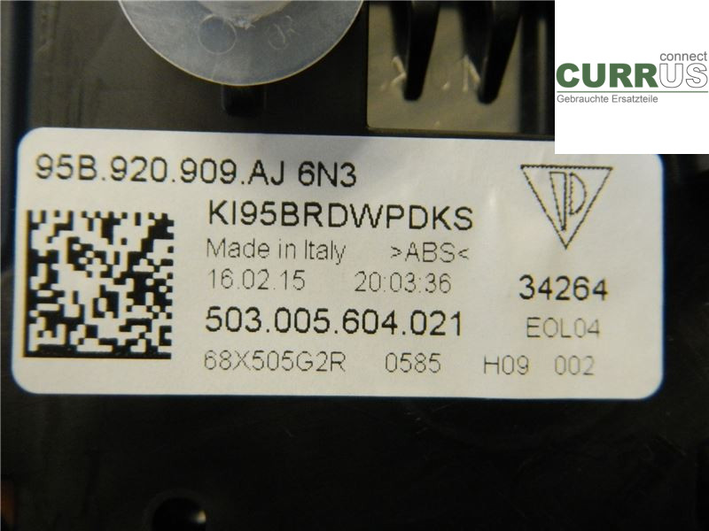 PORSCHE MACAN 14- Instrumentpanel / kombiinstrument 95B920904AJ CTBA