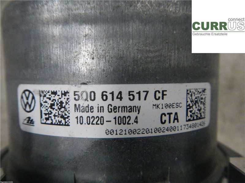 VW GOLF / E-GOLF VII   13-20 ABS Hydraulic unit 5Q0614517CFBEF DGCA