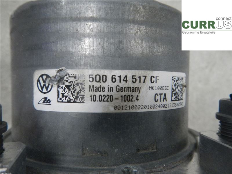 SKODA OCTAVIA  13-20 ABS Hydraulic unit 5Q0614517CF DCYA