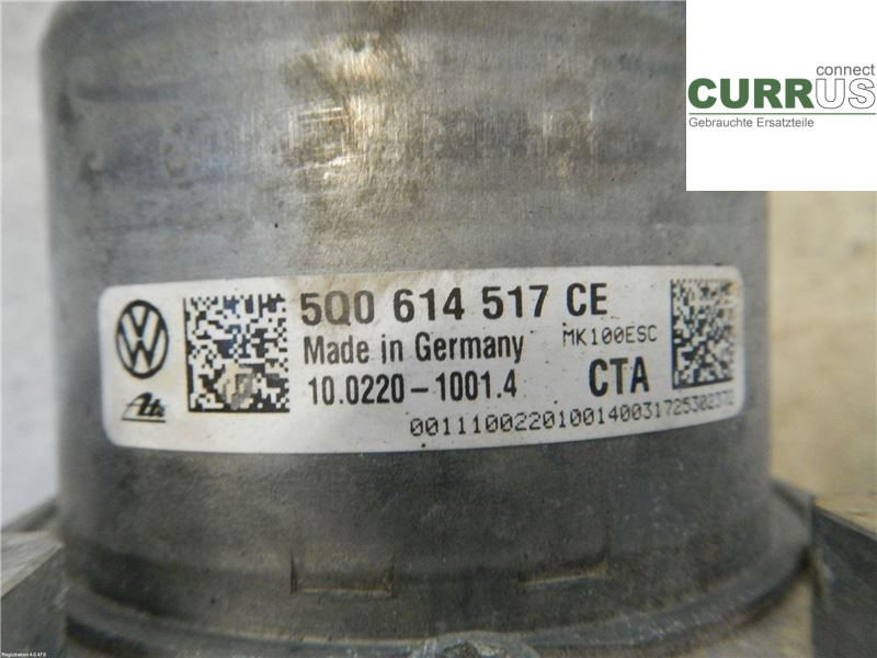 VW GOLF / E-GOLF VII   13-20 ABS Hydraulic unit 5Q0614517CE 