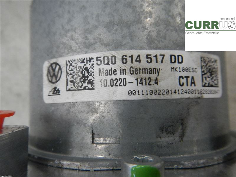AUDI A3/S3 8V  13-20 ABS-Hydraulikeinheit 5Q0614517DD 1.5 DADA
