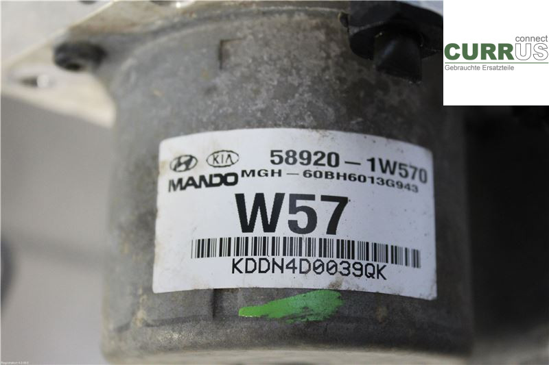 KIA RIO  12-16 Unité hydraulique ABS 58920-1W570 1.2 W88P