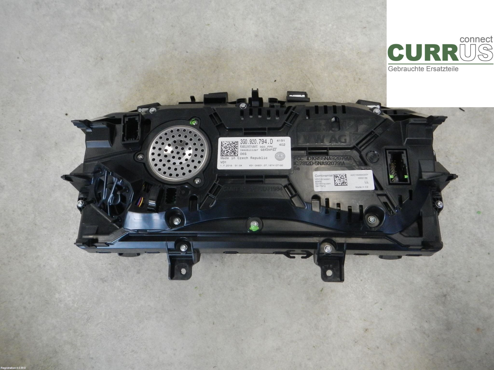 VW PASSAT  15-19 Instrument cluster / comb 3G1920794D 1.4 CUKC